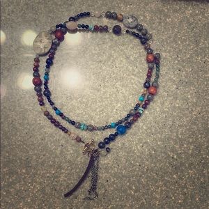 Twig and Velvet Necklace